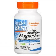Заказать Doctor's Best Hight Absorption Magnesium 105 мг 120 вег капс