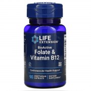 Заказать Life Extension BioActive Folate & Vitamin B12 90 вег капс